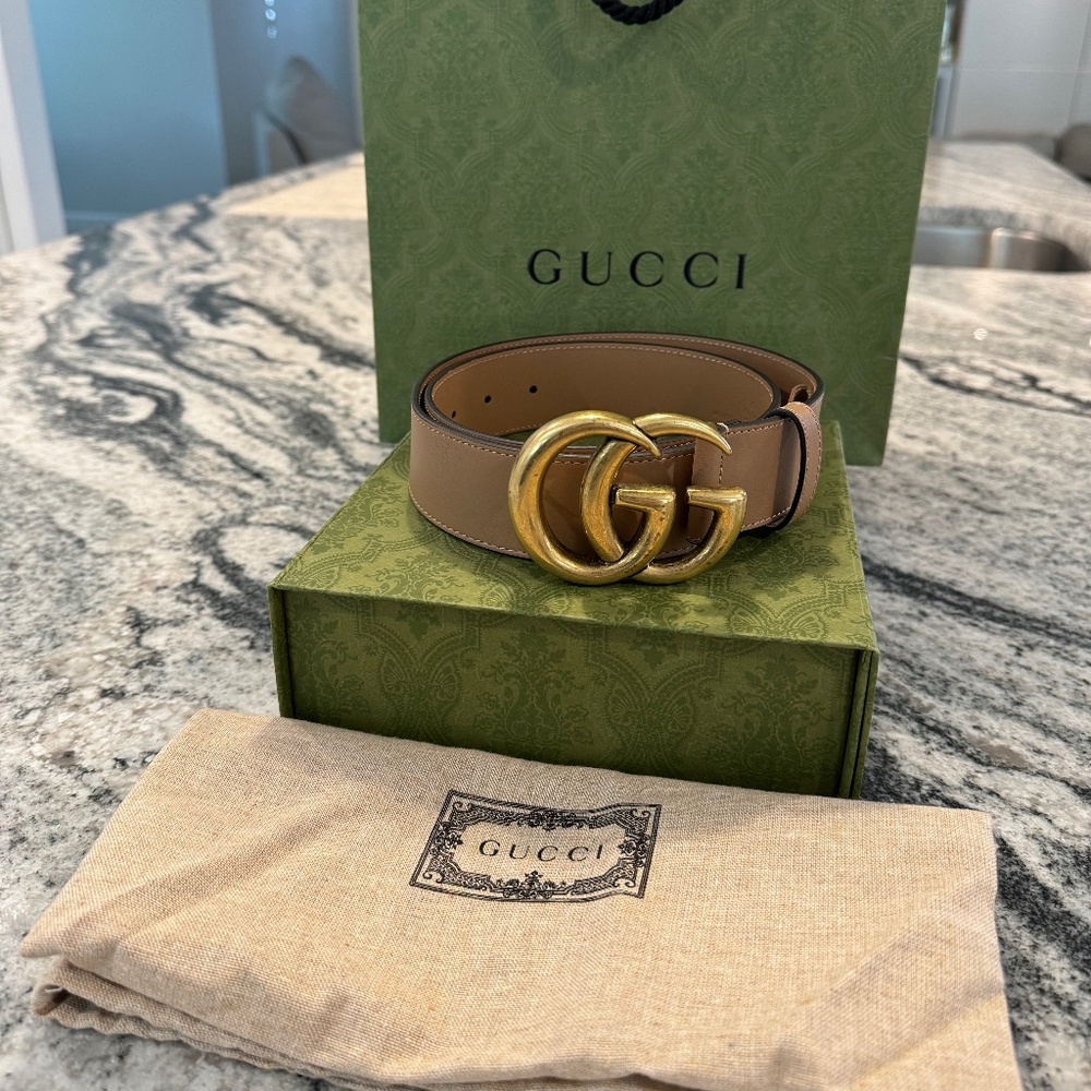 GUCCI GG Marmont Wide Belt